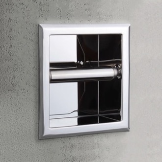Toilet Paper Holder Chrome Steel Recessed Toilet Paper Holder Nameeks NFA011